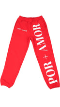 Load image into Gallery viewer, RED LOVE SWEATPANTS
