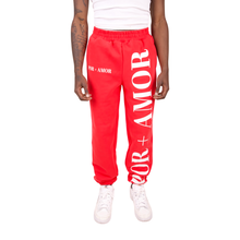 Load image into Gallery viewer, RED LOVE SWEATPANTS
