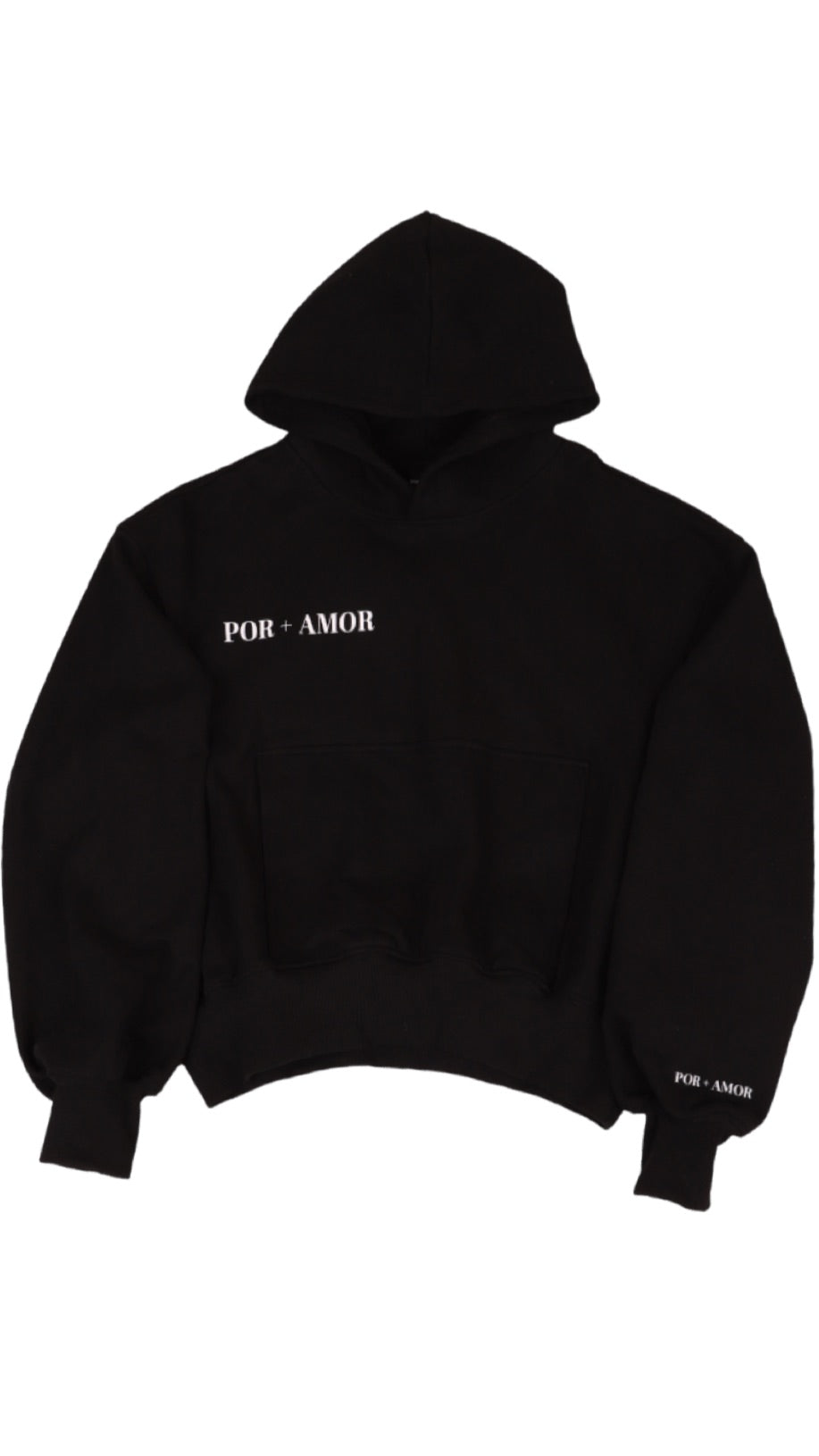 BASIC BLACK LOGO HOODIE